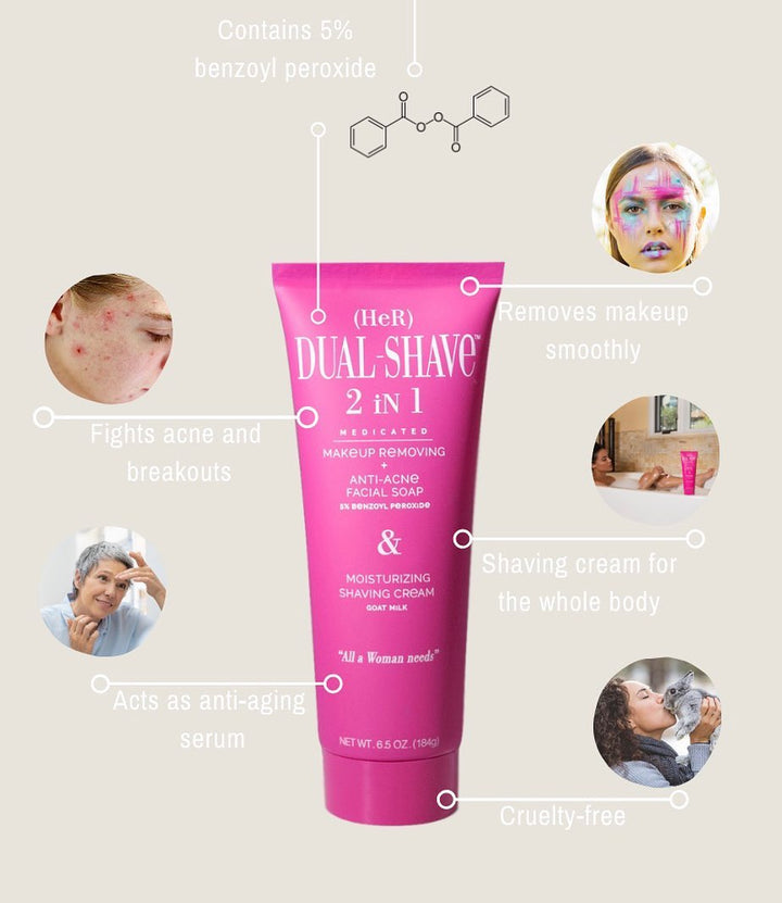 Cruelty Free Shaving Cream for Sensitive Skin DualShave dualshave